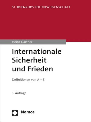 cover image of Internationale Sicherheit und Frieden
